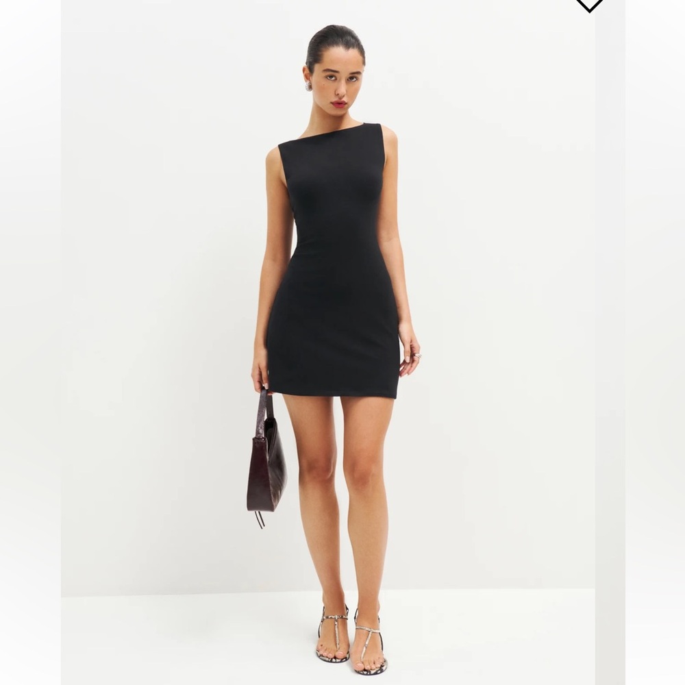 Reformation Black Mini Dress